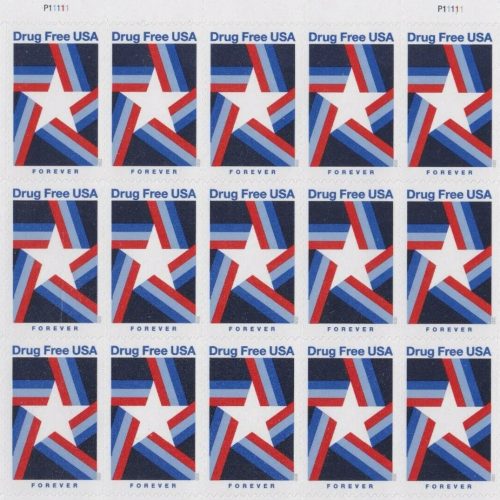 2019 Drug Free Forever First Class Postage Stamps
